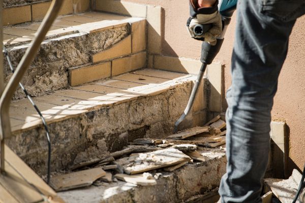 Concrete Stair Demolition in Wilmington
